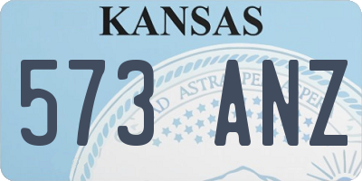KS license plate 573ANZ