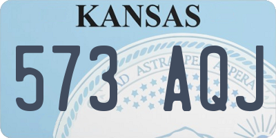 KS license plate 573AQJ
