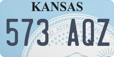KS license plate 573AQZ