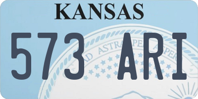 KS license plate 573ARI
