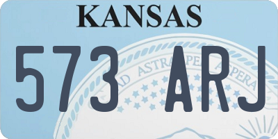 KS license plate 573ARJ