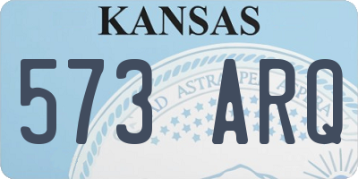KS license plate 573ARQ