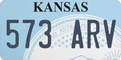 KS license plate 573ARV
