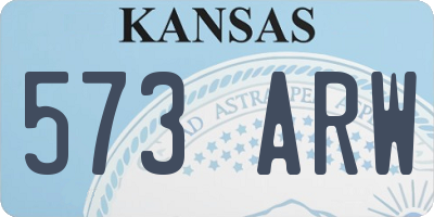 KS license plate 573ARW
