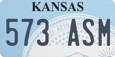 KS license plate 573ASM