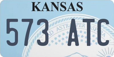 KS license plate 573ATC