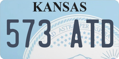 KS license plate 573ATD