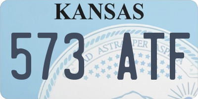 KS license plate 573ATF