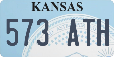 KS license plate 573ATH