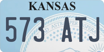 KS license plate 573ATJ