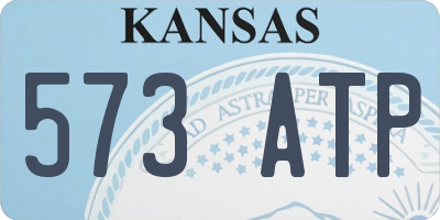 KS license plate 573ATP