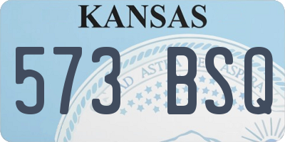 KS license plate 573BSQ