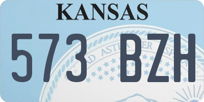 KS license plate 573BZH