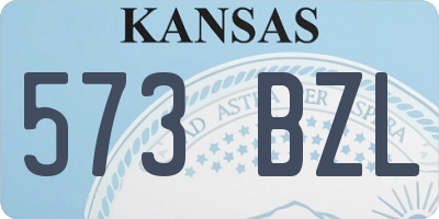 KS license plate 573BZL