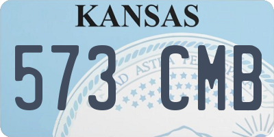 KS license plate 573CMB