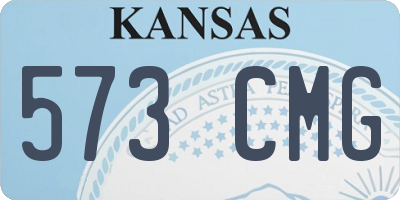 KS license plate 573CMG