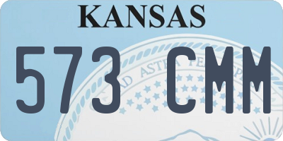 KS license plate 573CMM