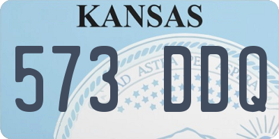 KS license plate 573DDQ