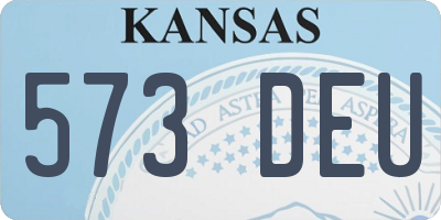 KS license plate 573DEU