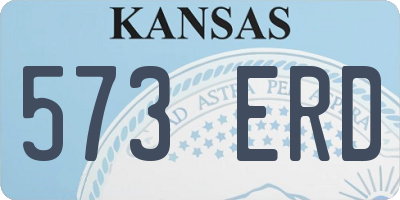 KS license plate 573ERD