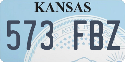 KS license plate 573FBZ