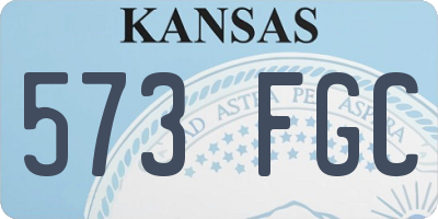 KS license plate 573FGC