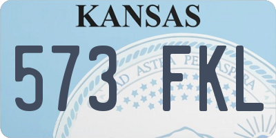 KS license plate 573FKL
