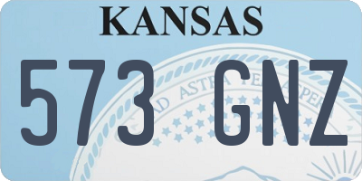 KS license plate 573GNZ