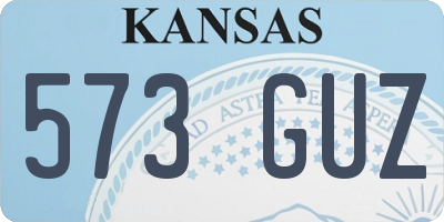 KS license plate 573GUZ