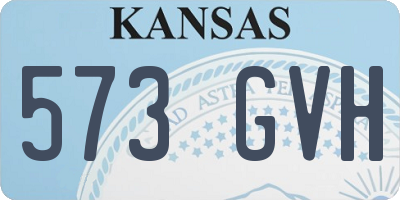 KS license plate 573GVH