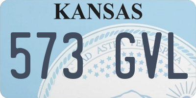KS license plate 573GVL