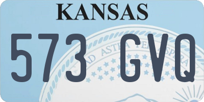 KS license plate 573GVQ