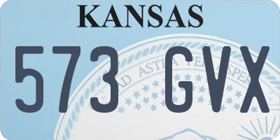 KS license plate 573GVX