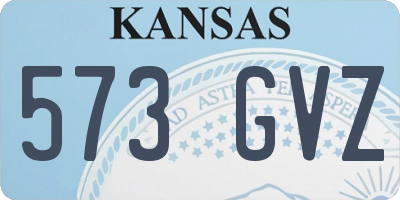KS license plate 573GVZ