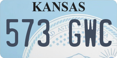 KS license plate 573GWC