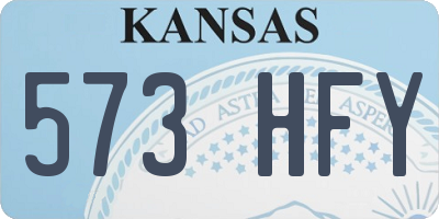 KS license plate 573HFY