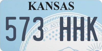 KS license plate 573HHK