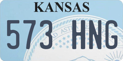 KS license plate 573HNG