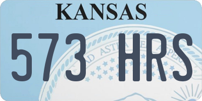 KS license plate 573HRS