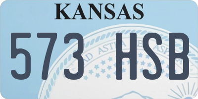 KS license plate 573HSB