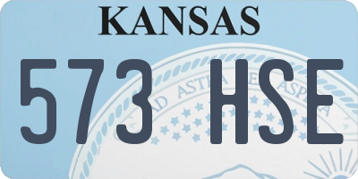 KS license plate 573HSE