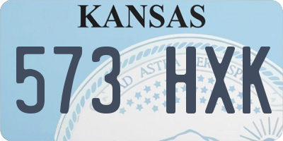KS license plate 573HXK