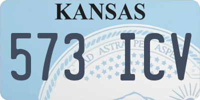 KS license plate 573ICV