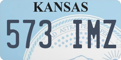 KS license plate 573IMZ