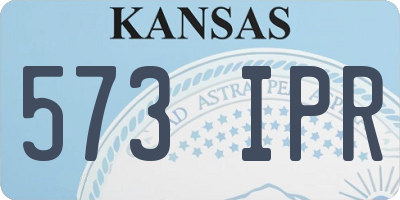 KS license plate 573IPR