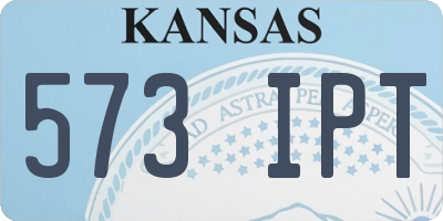 KS license plate 573IPT