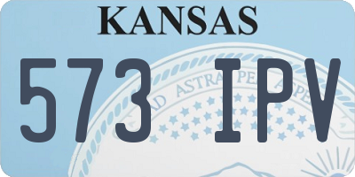 KS license plate 573IPV