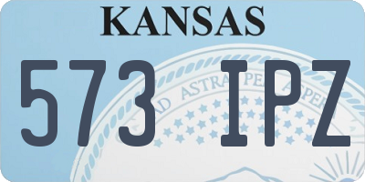 KS license plate 573IPZ