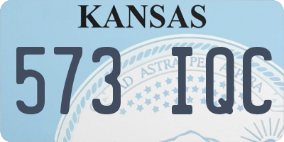 KS license plate 573IQC