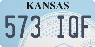 KS license plate 573IQF